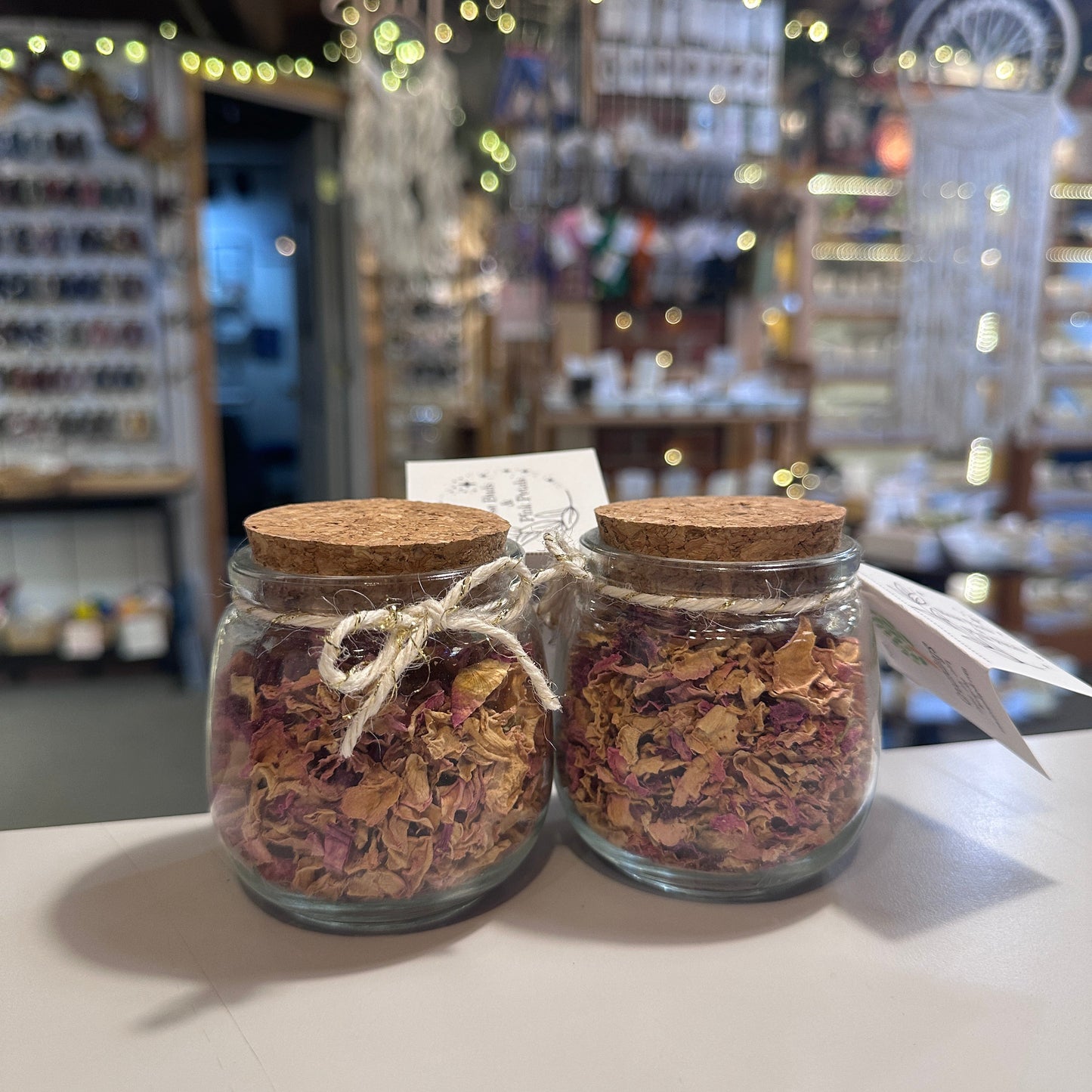 Rose Buds & Petals Pink Jar