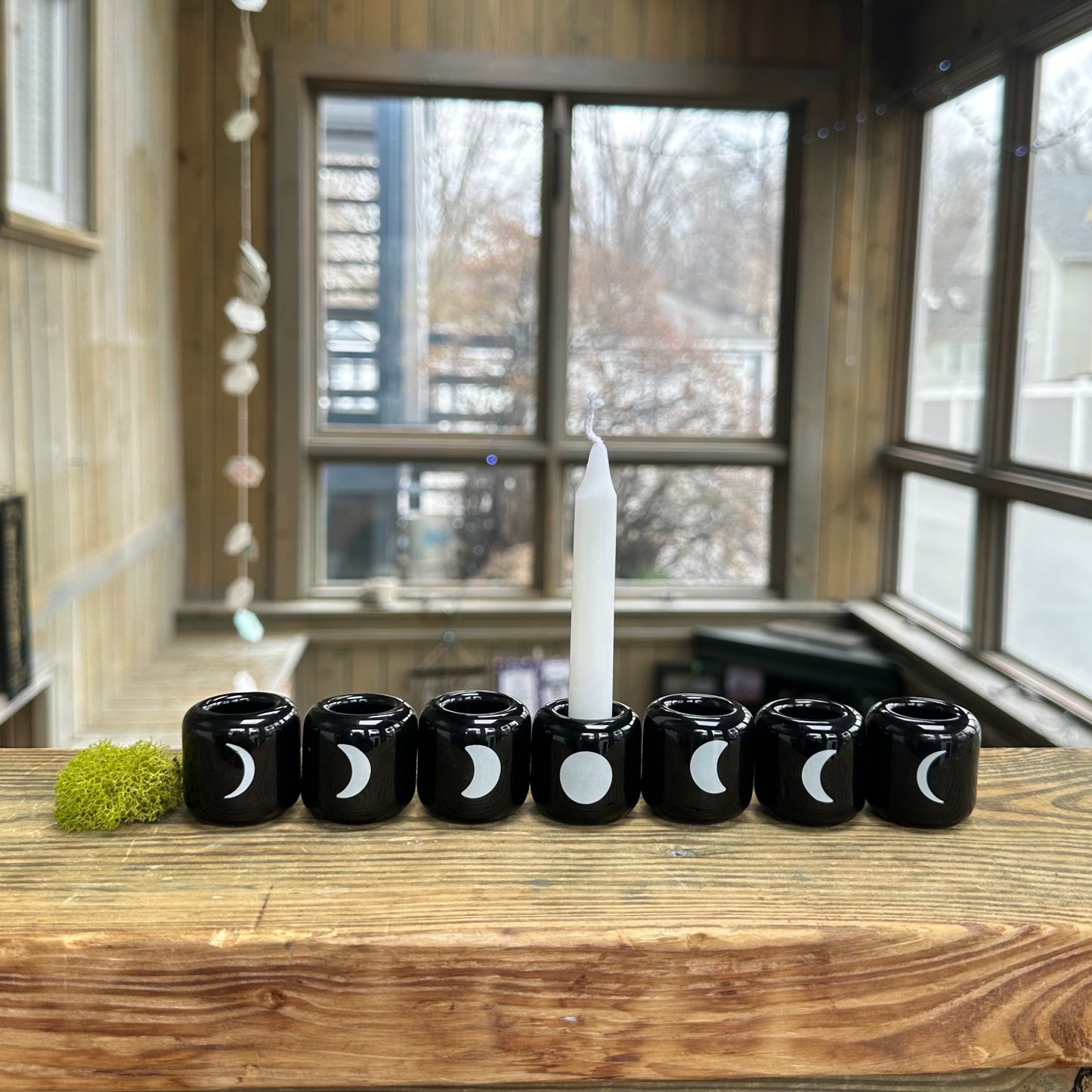 Ceramic chime candle holder