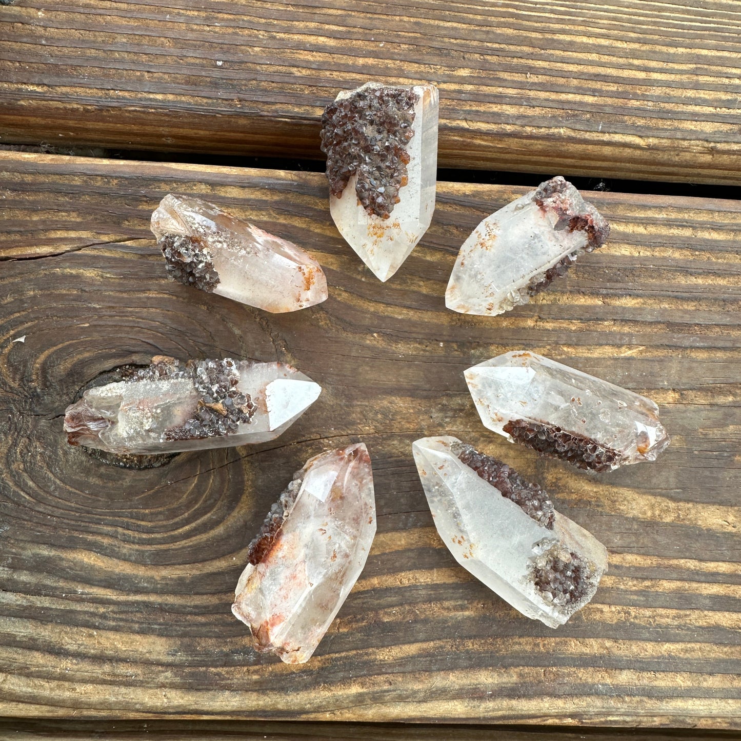 Redcoat Phantom Quartz Semi Polished Points