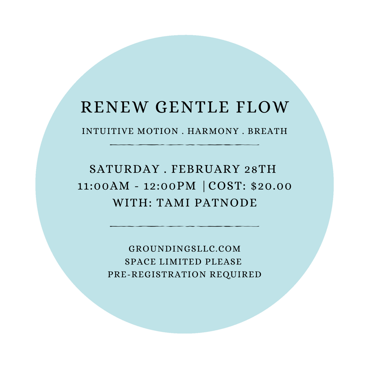 Renew Gentle Flow - February
