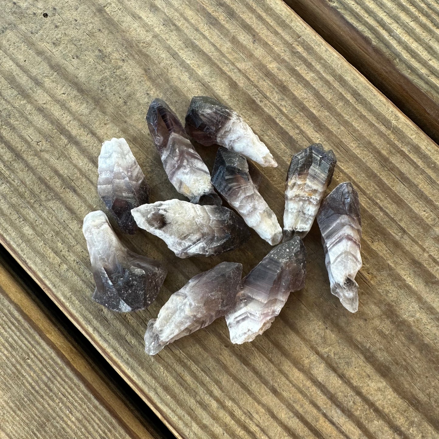 Chevron Amethyst Points