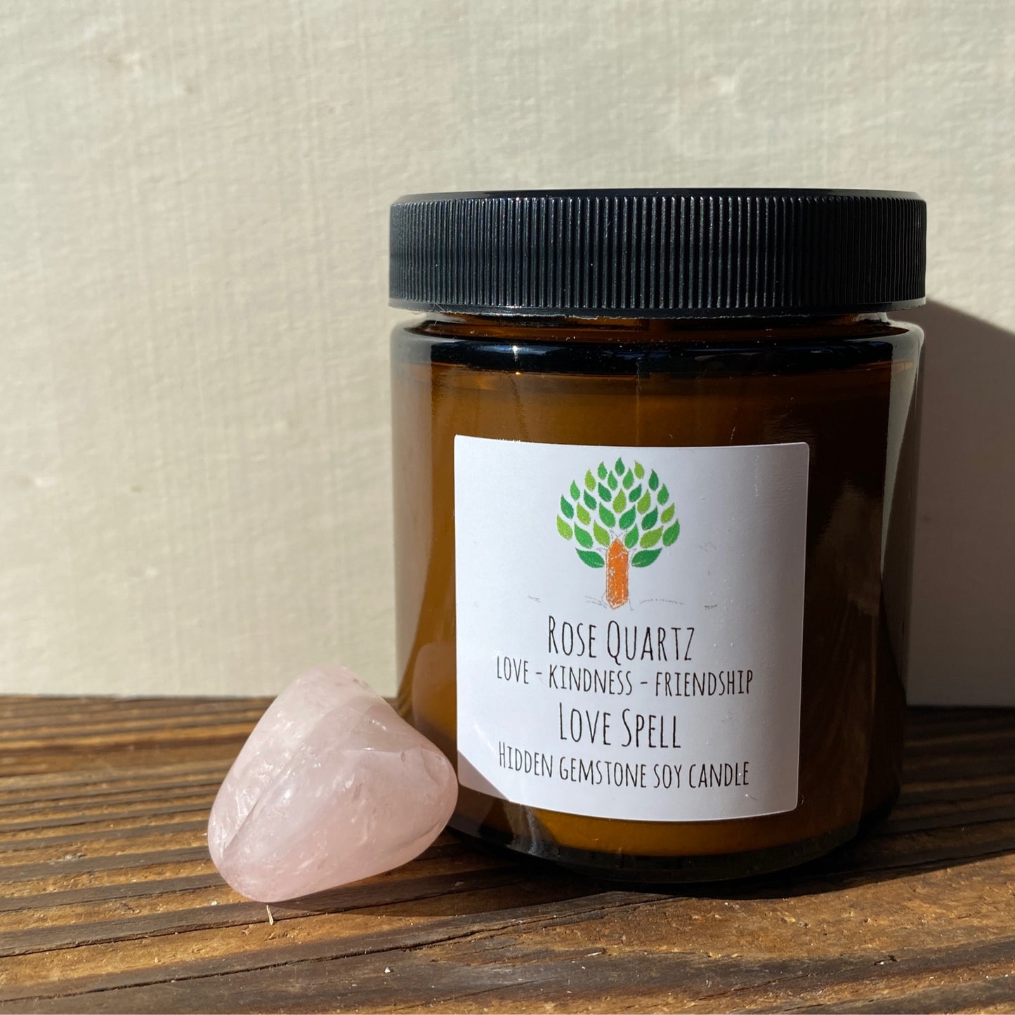 Love Spell Rose Quartz Candle