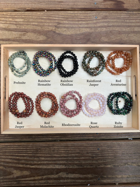 Gemstone Bracelets R-Z (8mm)