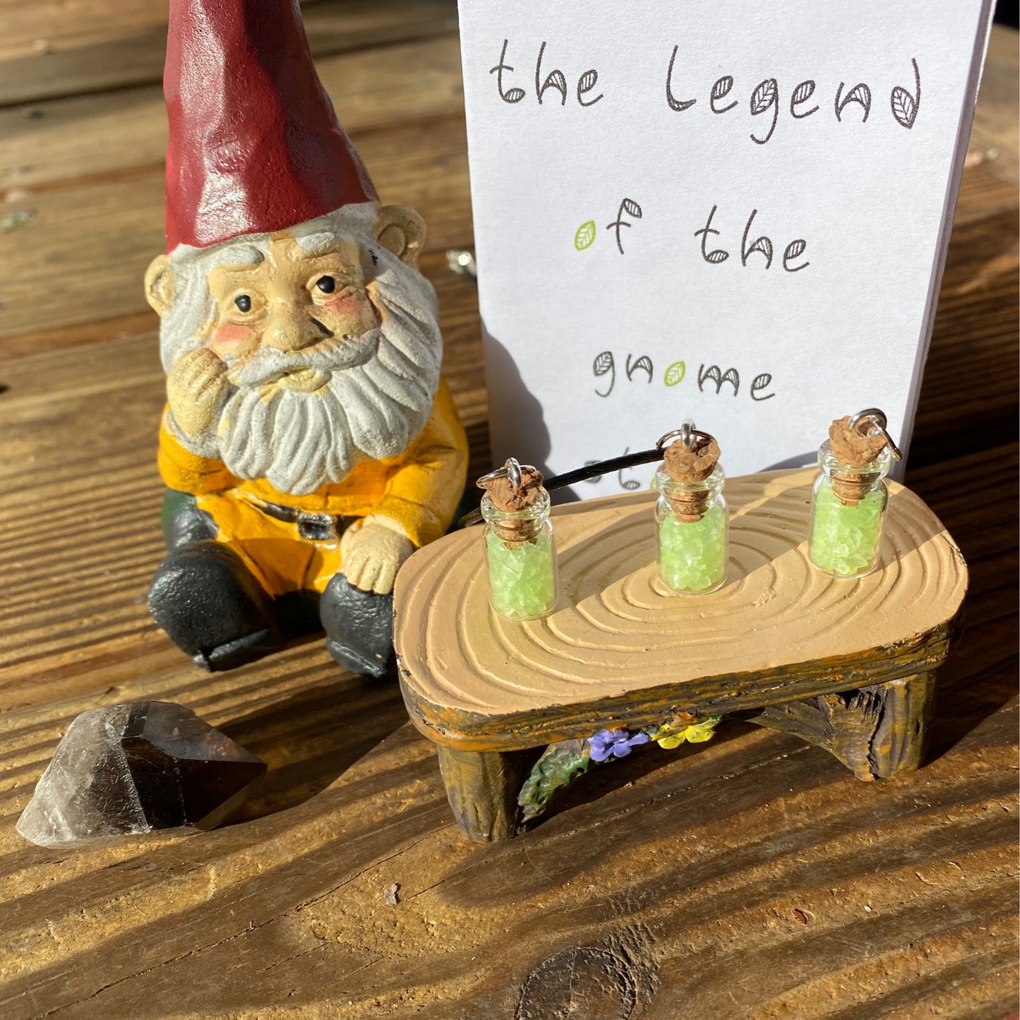 Gnome stone necklace