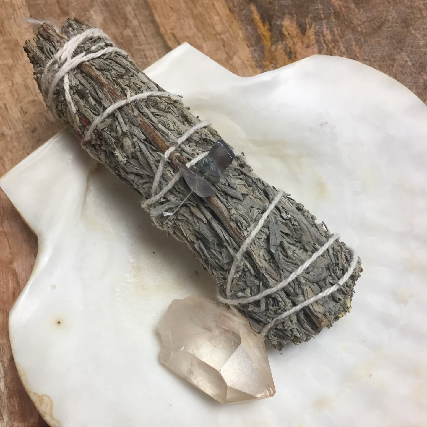 Stargate Smudge - Rainbow Moonstone