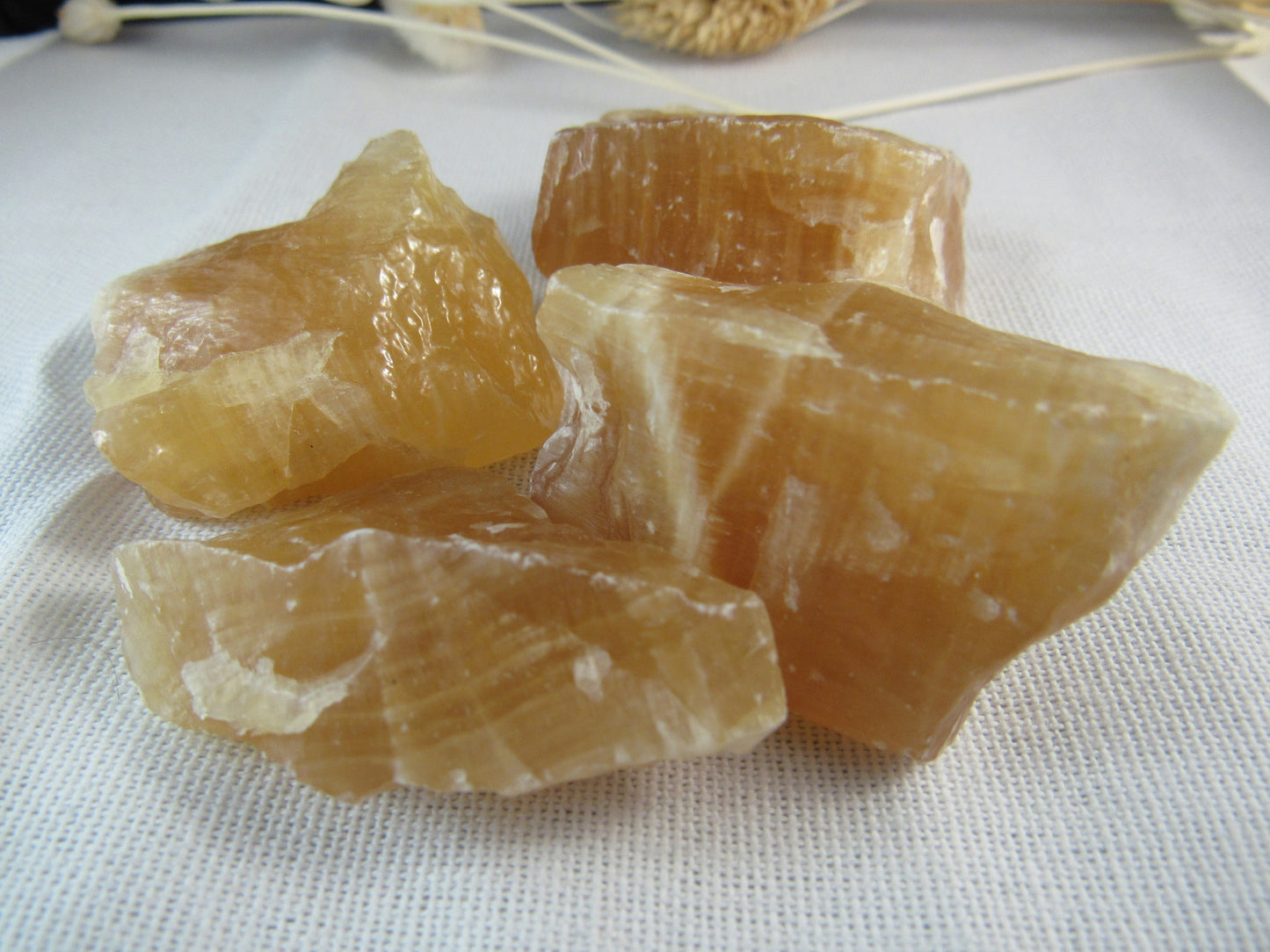 Calcite Yellow Banded Raw