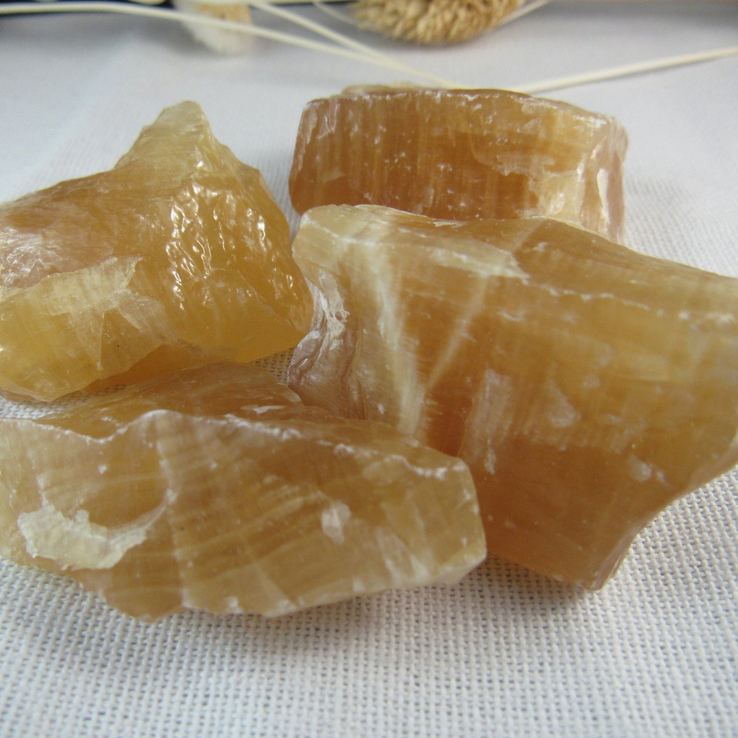Calcite Yellow Banded Raw