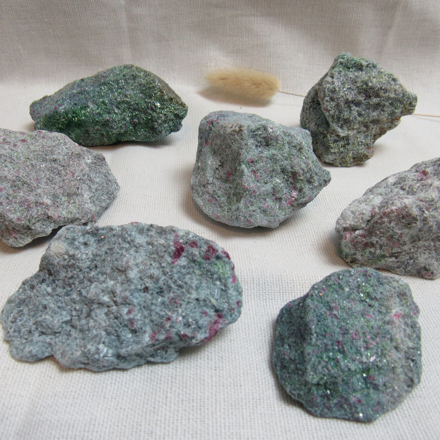 Ruby, Fuchsite, Kyanite - Raw