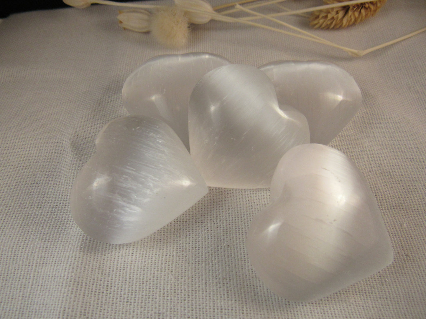 Selenite Hearts