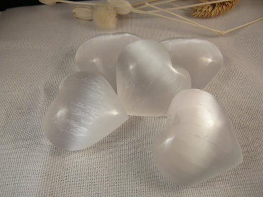Selenite Hearts