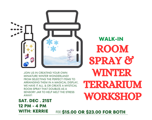 Winter Terrarium & Room Spray Workshop