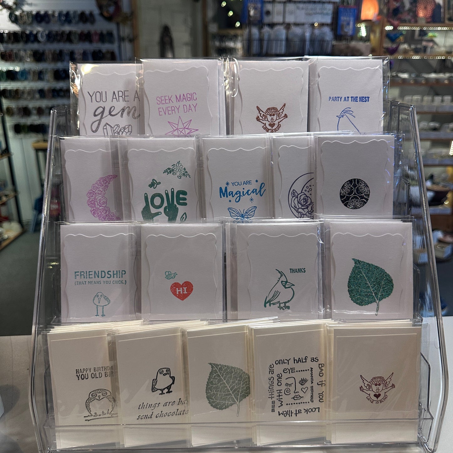 Mini Hand Printed Notecards