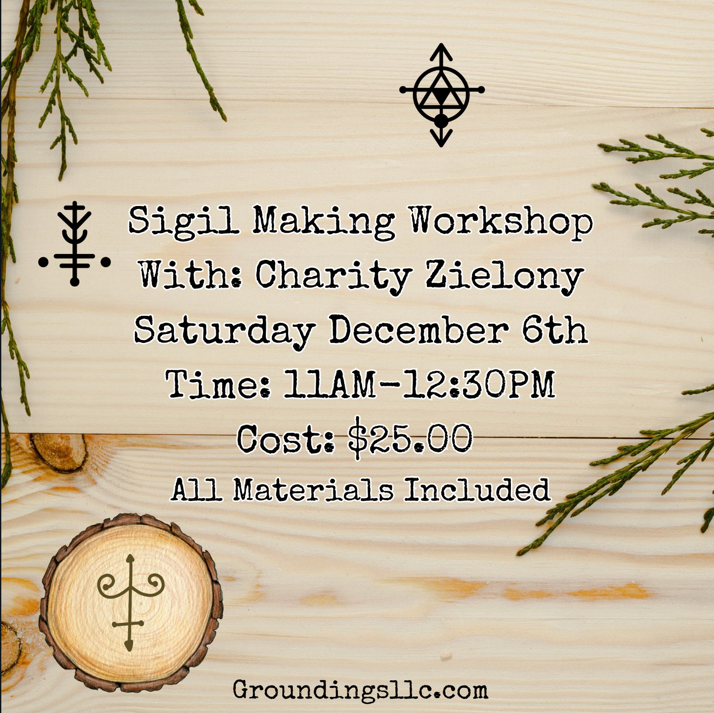 Sigil Making And Wood Burning Workshop