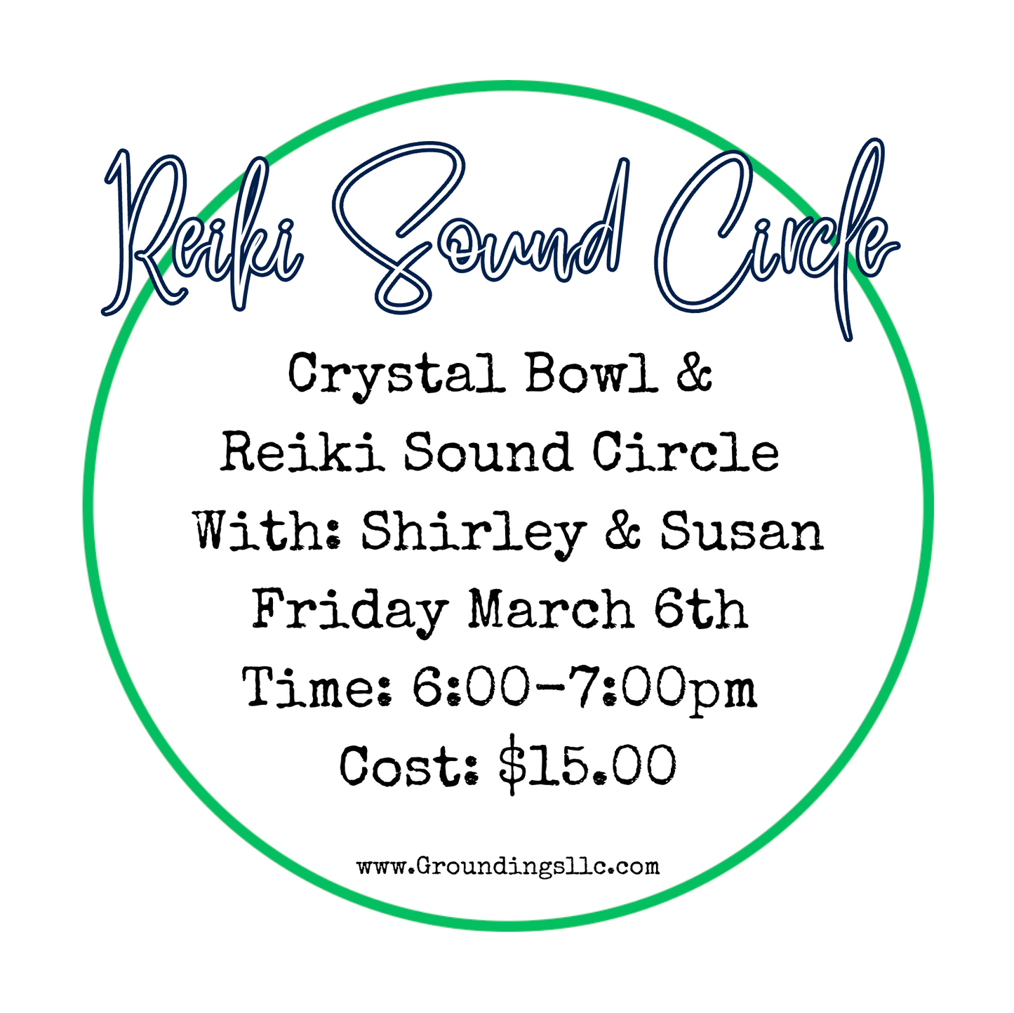 Reiki Sound Circle - March