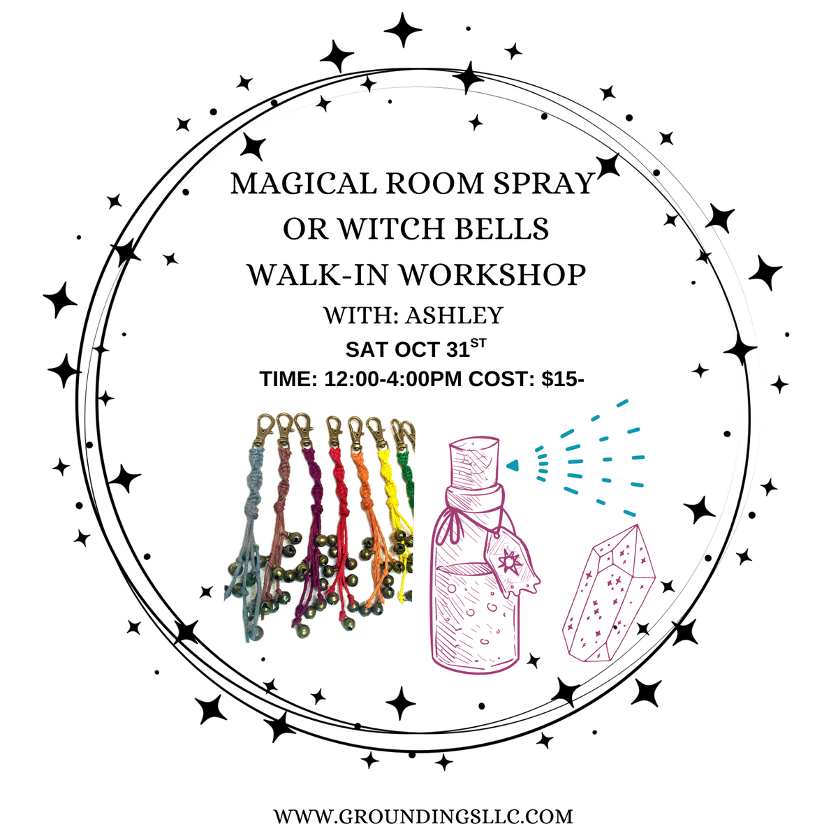 Magical Room Spray Or Witch Bell Workshop