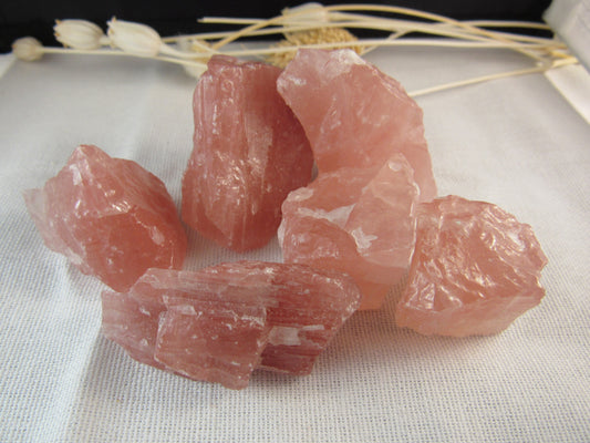 Calcite Raspberry Banded Raw