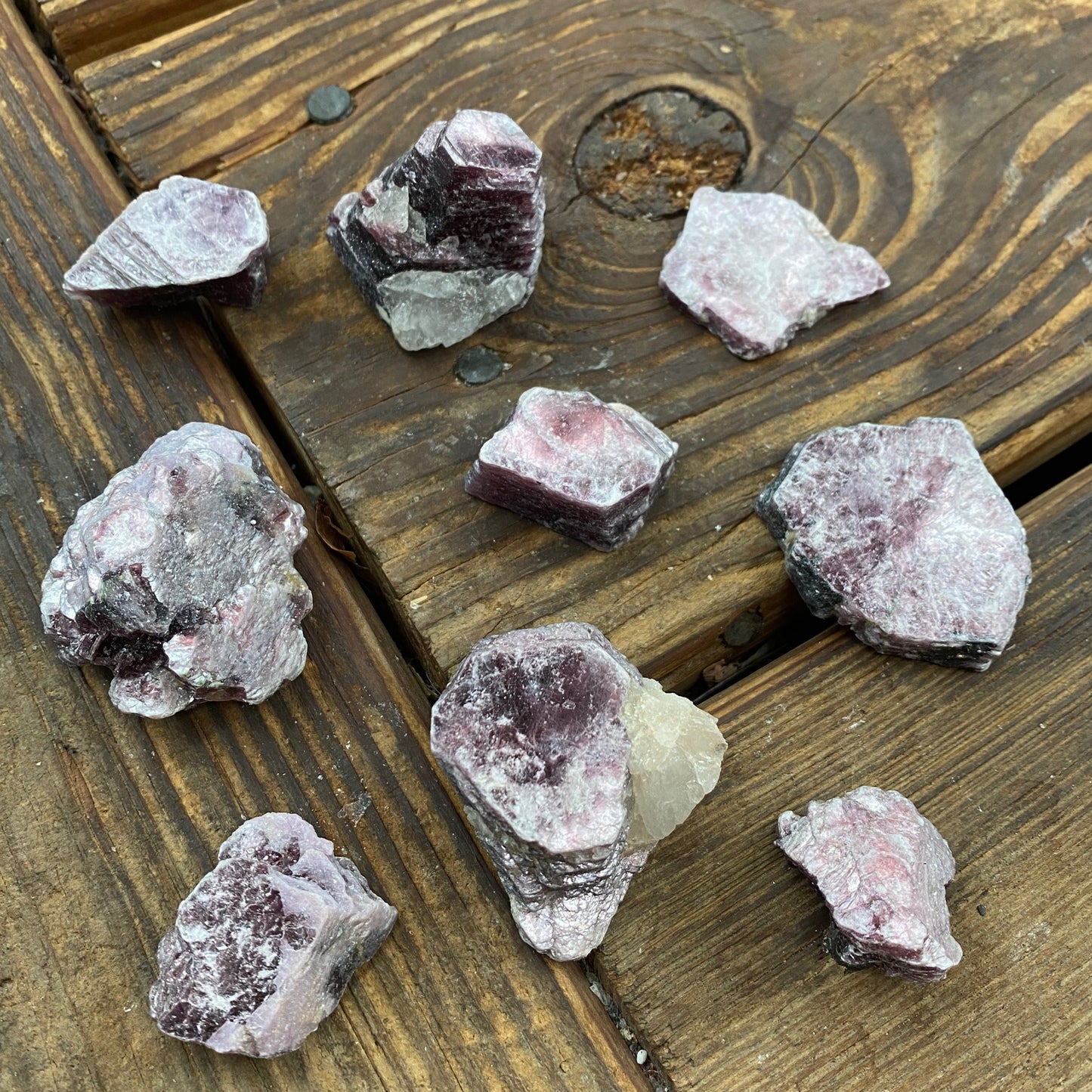 Lepidolite Slices