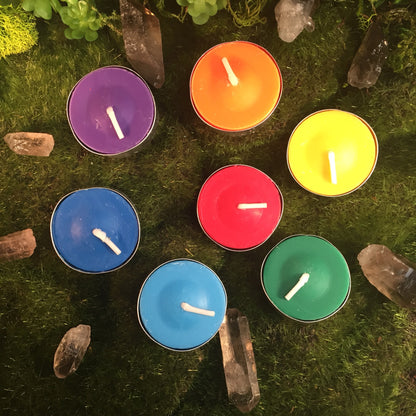 Chakra Tea Lights Reiki Infused