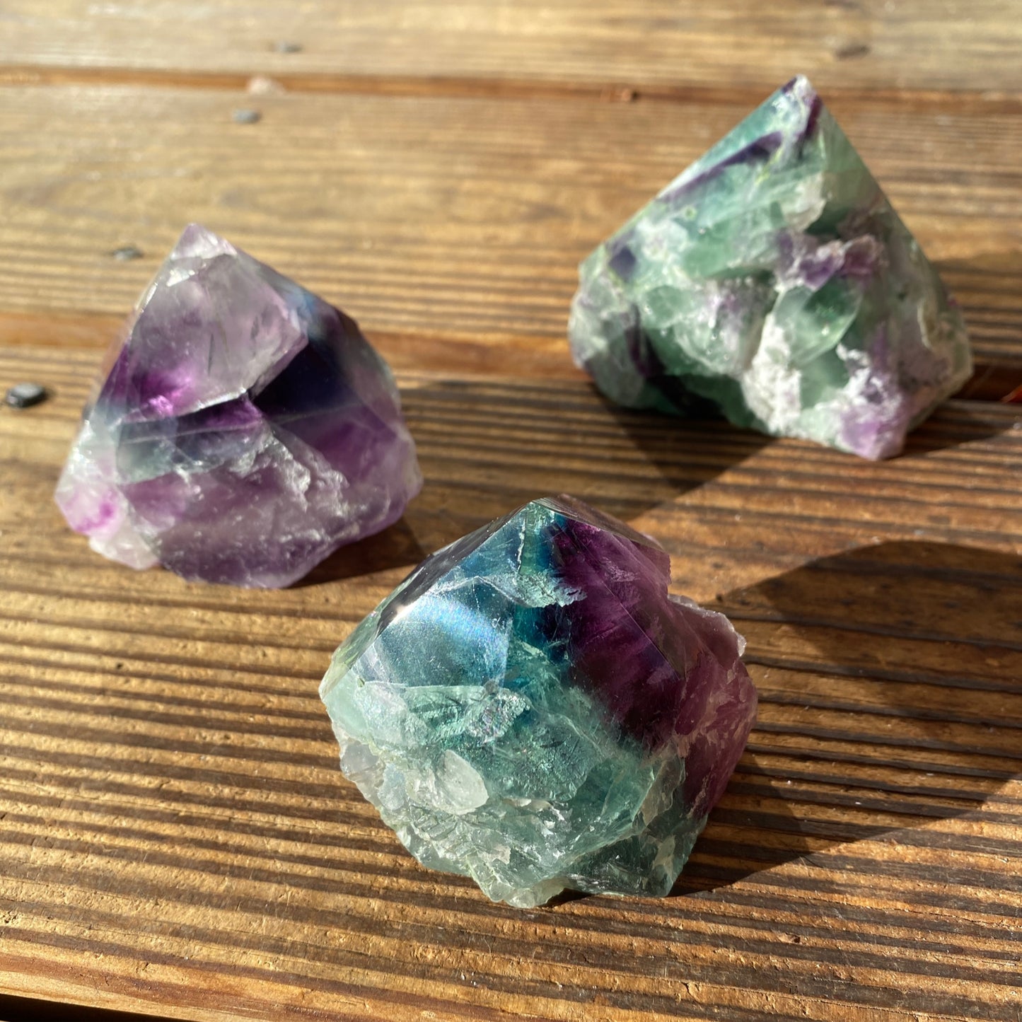 Fluorite Rough Polished Points