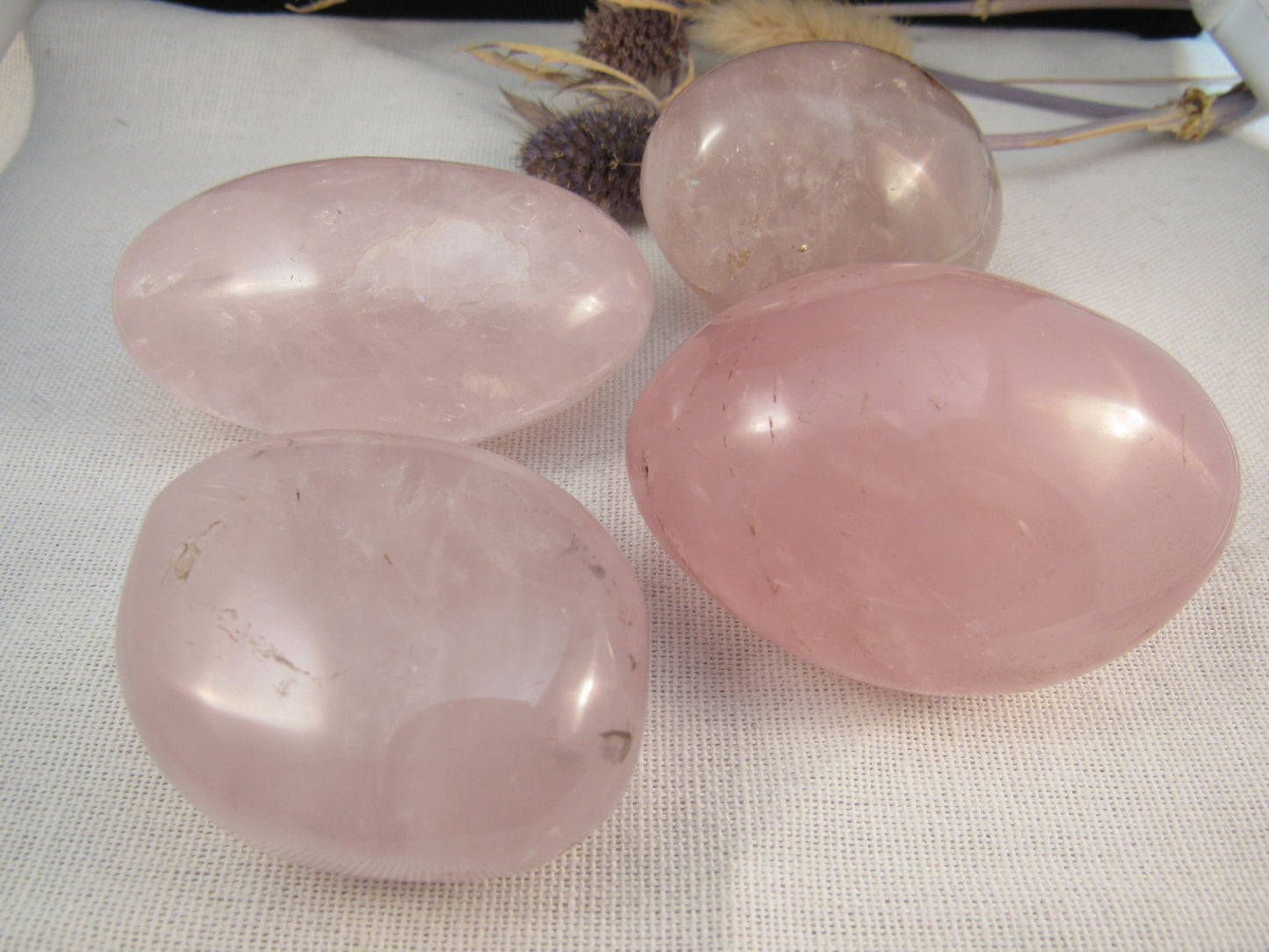 Rose Quartz - Palm Stone